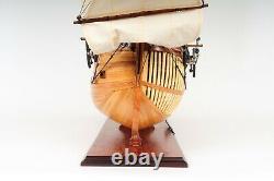 HMS Endeavour Open Hull SHIP MODEL 37 Display Wood Nautical Decor Collectible