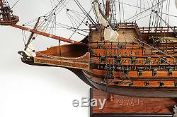 HMS Sovereign of the Seas 1637 Tall Ship 37 Built Wooden Model Boat Assembled