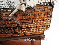 HMS Sovereign of the Seas 1637 Tall Ship 37 Built Wooden Model Boat Assembled