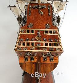 HMS Sovereign of the Seas 1637 Tall Ship 37 Built Wooden Model Boat Assembled