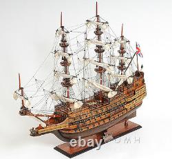 HMS Sovereign of the Seas British Navy Tall Ship Wood Model Sailboat