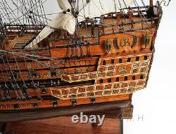 HMS Sovereign of the Seas British Navy Tall Ship Wood Model Sailboat