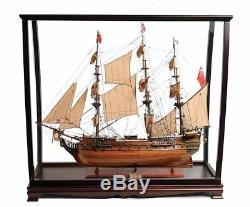 HMS Surprise Tall Ship 37 Wood Model Sale boat With Display Case Assembled