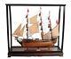 Hms Surprise Tall Ship 37 Wood Model Sale Boat With Display Case Assembled