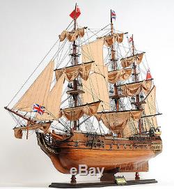 HMS Surprise Tall Ship 37 Wood Model Sale boat With Display Case Assembled