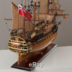 HMS Surprise Tall Ship 37 Wood Model Sale boat With Display Case Assembled