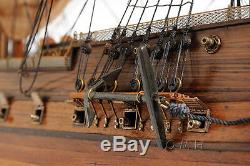 HMS Surprise Tall Ship 37 Wood Model Sale boat With Display Case Assembled