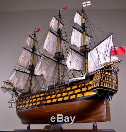 HMS VICTORY 43 wood model ship historic British UK tall sailing boat