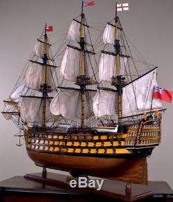 HMS VICTORY 43 wood model ship historic British UK tall sailing boat