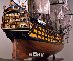 HMS VICTORY 43 wood model ship historic British UK tall sailing boat