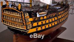 HMS VICTORY 43 wood model ship historic British UK tall sailing boat