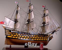 HMS VICTORY 43 wood model ship historic British UK tall sailing boat