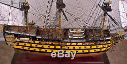 HMS VICTORY 43 wood model ship historic British UK tall sailing boat