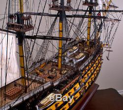 HMS VICTORY 43 wood model ship historic British UK tall sailing boat