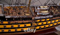 HMS VICTORY 43 wood model ship historic British UK tall sailing boat