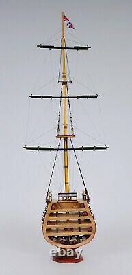 HMS VICTORY Tall SHIP CROSS SECTION 35 Wood Model Nautical Decor Display Gift