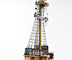 HMS VICTORY Tall SHIP CROSS SECTION 35 Wood Model Nautical Decor Display Gift