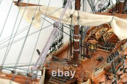 HMS Victory Admiral Nelsons Flagship Tall Ship Wood Model Sailboat Assembled