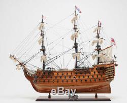 HMS Victory Lord Nelson's Flagship Wood Tall Ship Model 37 Built Boat New