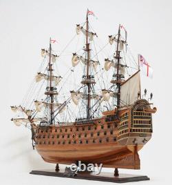 HMS Victory Lord Nelson's Flagship Wood Tall Ship Model 37 Fully Built Boat New