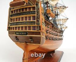 HMS Victory Lord Nelson's Flagship Wood Tall Ship Model 37 Fully Built Boat New