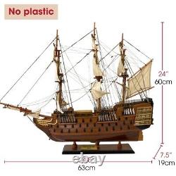 HMS Victory Model Tall Ship Boat 24 Replica Royal Navy Ships British Ship Model