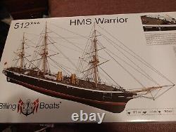 HMS Warrior Ship Model Billing Boats no. 512 Wooden Kit