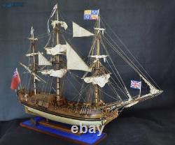 HMY Royal Caroline 130 54.7 Wood Model Ship Kit Wood Sailboat