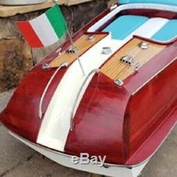 HUGE 68 Riva Aquarama Wood Model Boat! Nearly 6 foot long