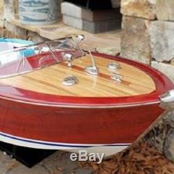 HUGE 68 Riva Aquarama Wood Model Boat! Nearly 6 foot long
