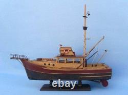 Hampton Nautical Jaws Orca Model Fishing Boat Fully Assembled (Not a Kit)