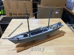 Hand Made Model of the USS BEAUREGARD a Union Navy Schooner