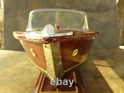 Hand made Classic runabout WOOD BOAT MODEL with metal fittings 13 Long