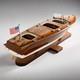 Handcrafted Chris Craft Triple Cockpit Model Speedboat 24.5- Fully Assembled