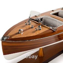 Handcrafted Chris Craft Triple Cockpit Model Speedboat 24.5- Fully Assembled
