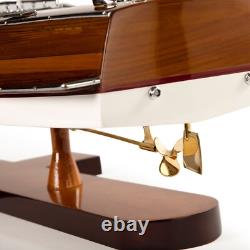Handcrafted Chris Craft Triple Cockpit Model Speedboat 24.5- Fully Assembled