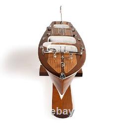 Handcrafted Chris Craft Triple Cockpit Model Speedboat 24.5- Fully Assembled