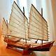 Handcrafted Detailed Wood Chinese Junk Boat Model 34 X 26