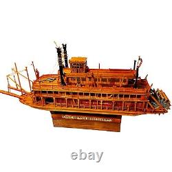 Handcrafted Museum-Quality King of Mississippi Model Boat Fully Assembled Ship