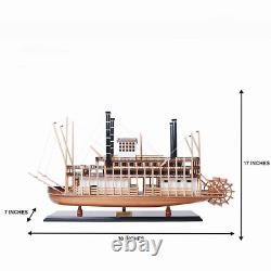 Handcrafted Museum-Quality King of Mississippi Model Boat Fully Assembled Ship