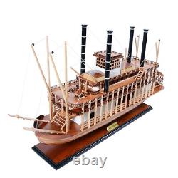 Handcrafted Museum-Quality King of Mississippi Model Boat Fully Assembled Ship