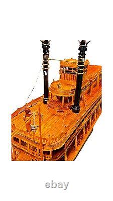 Handcrafted Museum-Quality King of Mississippi Model Boat Fully Assembled Ship