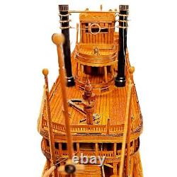 Handcrafted Museum-Quality King of Mississippi Model Boat Fully Assembled Ship