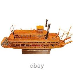 Handcrafted Museum-Quality King of Mississippi Model Boat Fully Assembled Ship