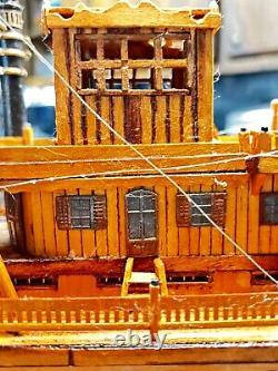 Handcrafted Museum-Quality King of Mississippi Model Boat Fully Assembled Ship
