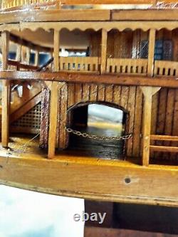 Handcrafted Museum-Quality King of Mississippi Model Boat Fully Assembled Ship