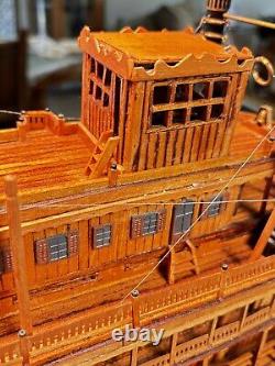 Handcrafted Museum-Quality King of Mississippi Model Boat Fully Assembled Ship
