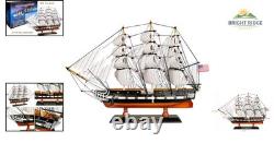 Handcrafted Wooden Model Ship USS Constitution Fully Assembled Display Piece