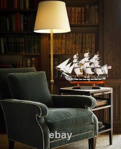 Handcrafted Wooden Model Ship USS Constitution Fully Assembled Display Piece