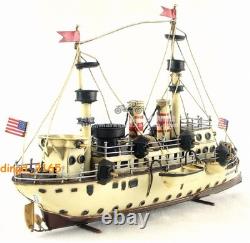 Handmade Iron Boat Model US Baltimore Number Cruiser Craft Collection 36CM